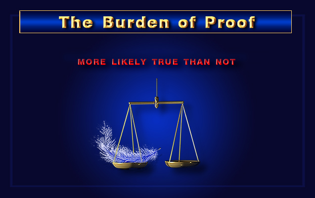 Burden of Proof Exhibit